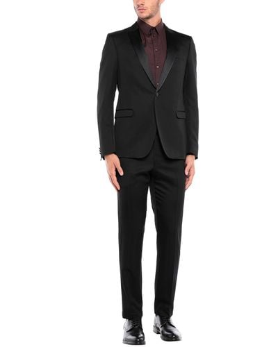 Pal Zileri Suit Wool, Viscose - Black