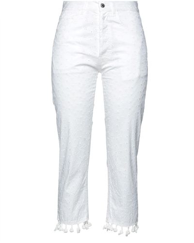Forte Cropped Trousers - White