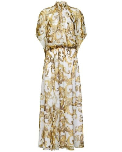 Versace Robe longue - Métallisé