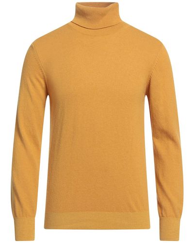 Berna Ocher Turtleneck Wool, Viscose, Polyamide, Cashmere - Orange