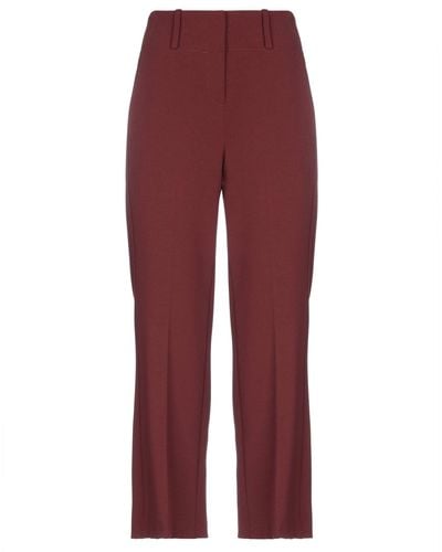 Alysi Brick Pants Polyester, Viscose, Elastane - Red