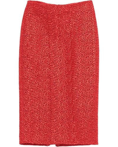 Ermanno Scervino Midi Skirt - Red