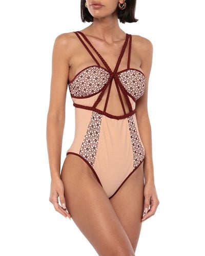 For Love & Lemons One-piece Swimsuit - Brown