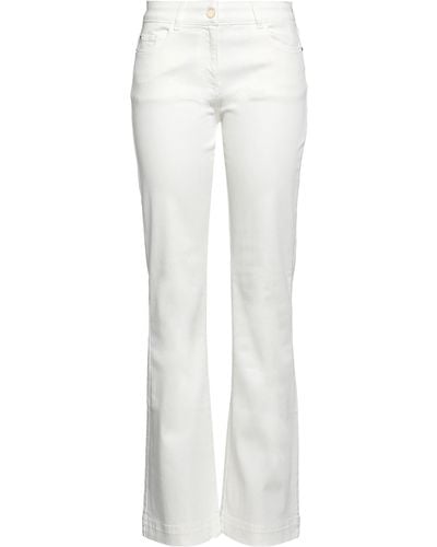 Nenette Pantaloni Jeans - Bianco