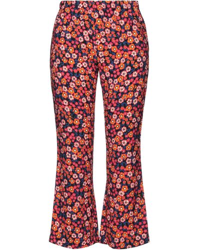 Marni - Red Mohair Trousers with Polka Dots - Pants - Man - Orange - Size: 52