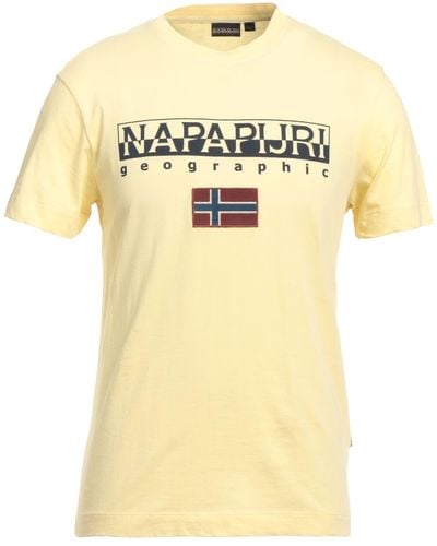 Napapijri T-shirts - Gelb