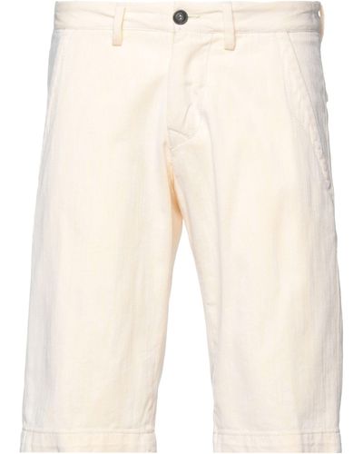 Roy Rogers Light Denim Shorts Cotton - Natural