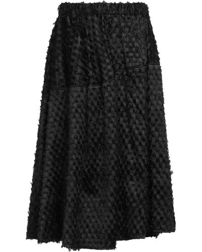 Malloni Midi Skirt Polyester, Silk - Black