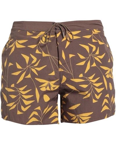 Saint Laurent Swim Trunks - Brown