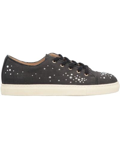 Charlotte Olympia Sneakers Soft Leather, Textile Fibers - Black
