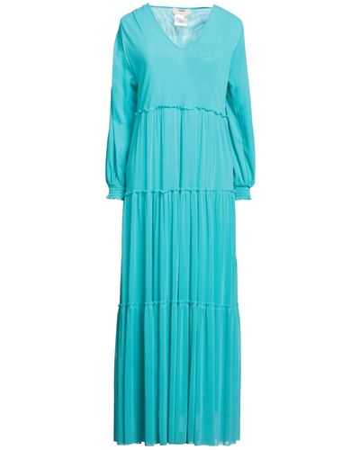 Fuzzi Long Dress - Blue