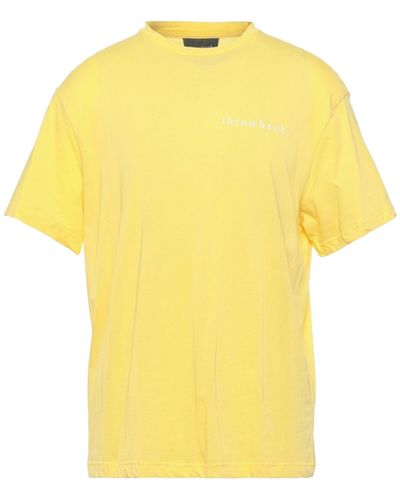 Throwback. T-Shirt Cotton - Yellow