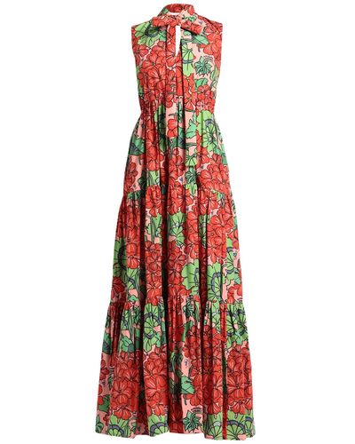 ALESSANDRO ENRIQUEZ Maxi-Kleid - Rot