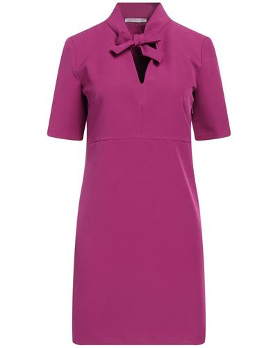 Biancoghiaccio Mini Dress Polyester, Elastane - Purple