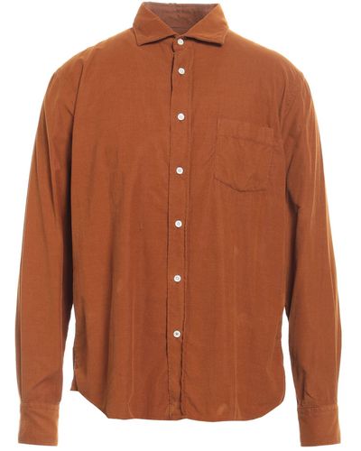 Hartford Shirt Cotton - Brown