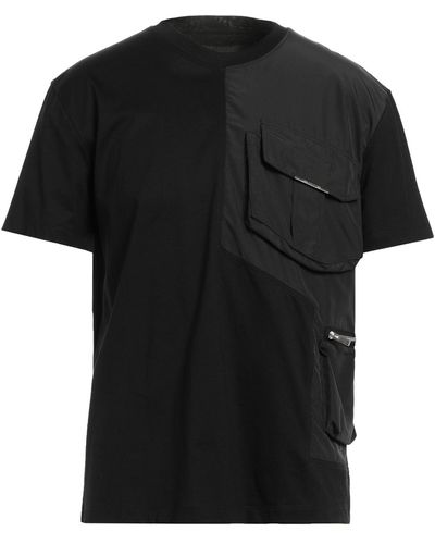 Les Hommes T-Shirt Cotton, Polyester - Black