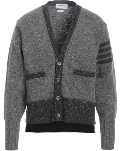 Thom Browne Cardigan Wool, Mohair Wool - Grey