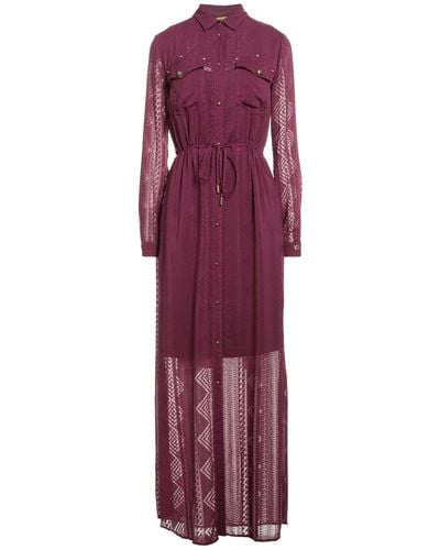 Versace Maxi Dress Viscose, Polyester - Purple
