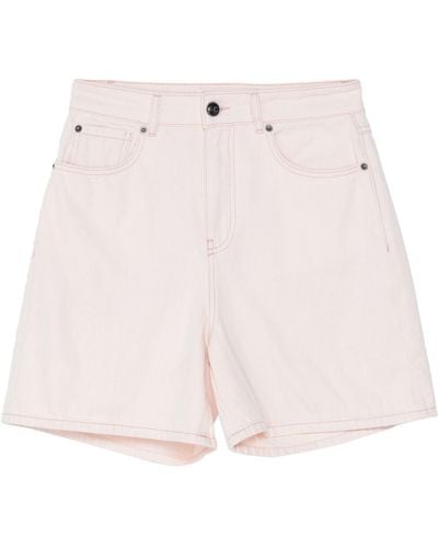 Semicouture Denim Shorts - Pink