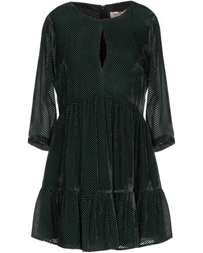 Black Coral Mini Dress - Green