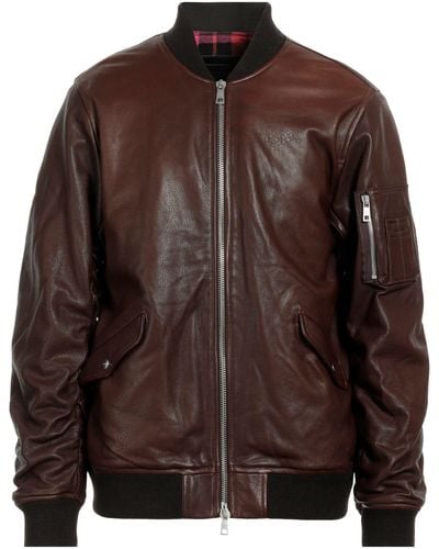 Giorgio Brato Jacket Leather - Brown