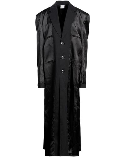 Vetements Overcoat & Trench Coat - Black
