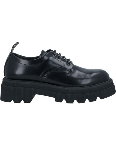 Voile Blanche Lace-up Shoes - Black