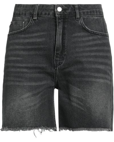FLANEUR HOMME Denim Shorts - Black