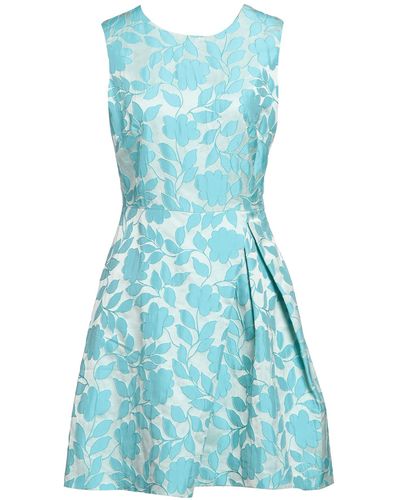 Pinko Sky Mini Dress Polyester, Acrylic - Blue