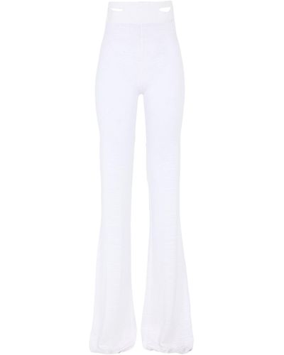 Just Cavalli Trousers Viscose, Polyamide - White