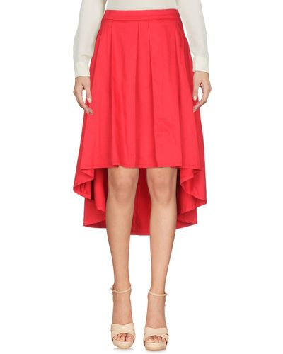 Relish Midi Skirt - Red