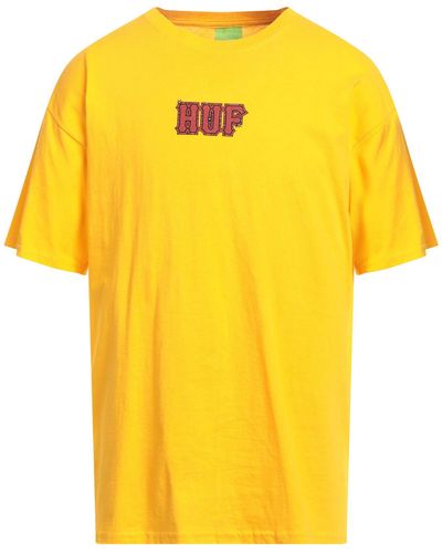 Huf T-shirt - Yellow