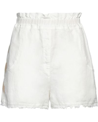 Greek Archaic Kori Shorts & Bermuda Shorts - White