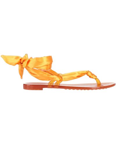 Casadei Toe Post Sandals - Orange