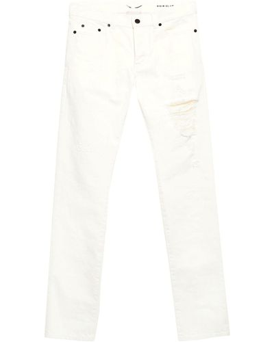 Saint Laurent Jeans Cotton - White