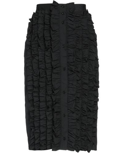 MSGM Midi Skirt - Black