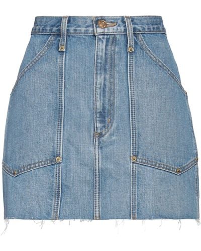RE/DONE Denim Skirt Cotton - Blue