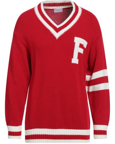 FAMILY FIRST Pullover - Rot