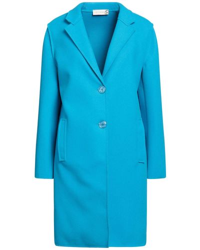 Haveone Overcoat & Trench Coat - Blue