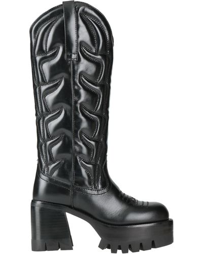Jeffrey Campbell Boot Leather - Black