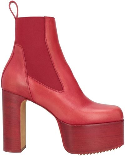 Rick Owens Stiefelette - Rot