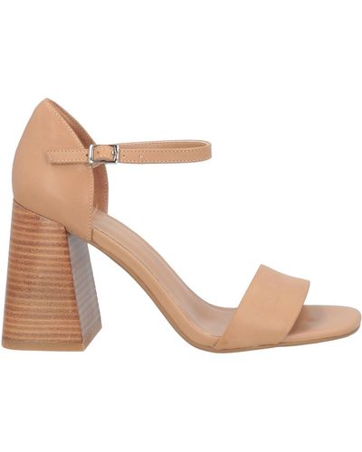Jeffrey Campbell Sandals Leather - Natural