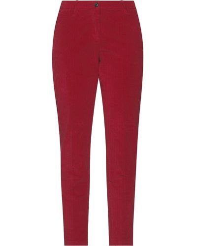 Shaft Pants Cotton, Elastane - Red