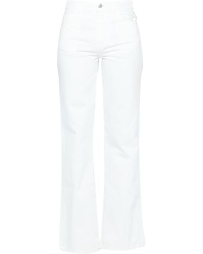 Celine Denim Trousers - White