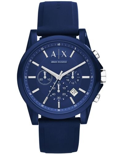 Armani Exchange Montre de poignet - Bleu