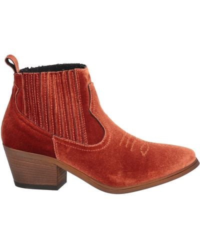 JE T'AIME Ankle Boots - Red