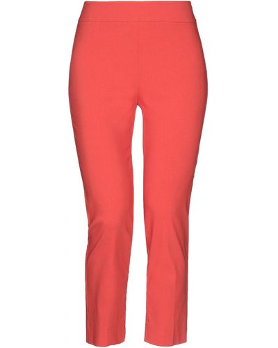 Avenue Montaigne Cropped Pants - Red