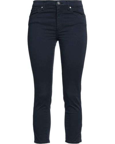 Armani Exchange Cropped Trousers - Blue