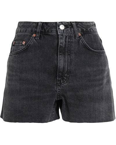 TOPSHOP Denim Shorts - Black