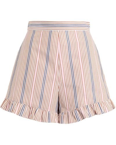 See By Chloé Ruffled Striped Shorts - Pink
